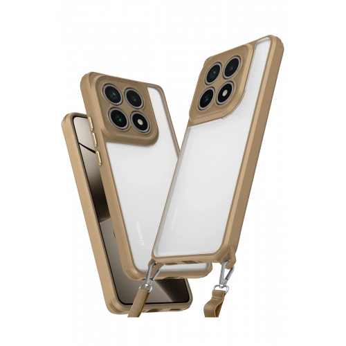 BFS  Xiaomi Mi 14T Pro Kılıf Penta Silikon Kılıf - Çöl Titanyum