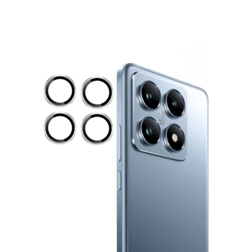 BFS Xiaomi Mi 14T Pro PVD Metal Kamera Lens - Gümüş