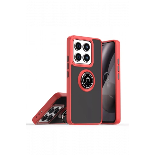 BFS  Xiaomi Mi 15 Pro Kılıf Montreal Yüzüklü Silikon Kapak - Kırmızı