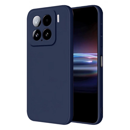 BFS  Xiaomi Mi 15 Pro Kılıf Nano içi Kadife Silikon - Lacivert