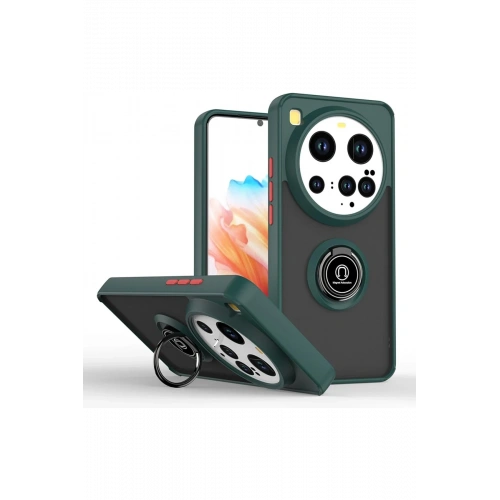 BFS  Xiaomi Mi 15 Ultra Kılıf Montreal Yüzüklü Silikon Kapak - Yeşil