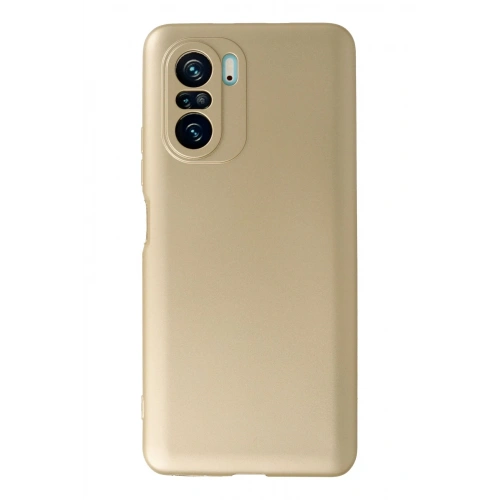 BFS Xiaomi Poco F3 Kılıf First Silikon - Gold