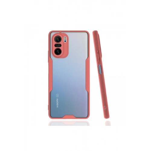 BFS  Xiaomi Poco F3 Kılıf Platin Silikon - Pembe