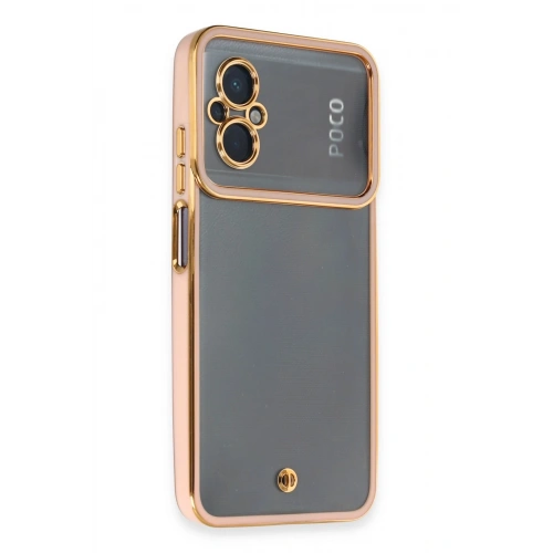 BFS  Xiaomi Poco M5 Kılıf Liva Lens Silikon - Rose