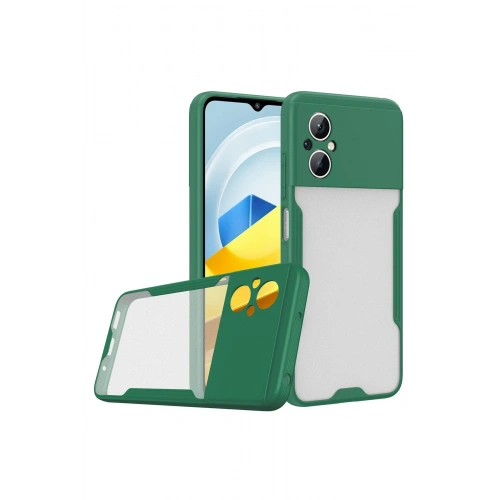 BFS  Xiaomi Poco M5 Kılıf Platin Silikon - Yeşil