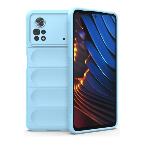 BFS  Xiaomi Poco X4 Pro 5G Kılıf Optimum Silikon - Sky Blue