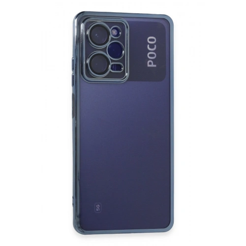 BFS  Xiaomi Poco X5 Pro 5G Kılıf  Lensli Silikon - Açık Mavi