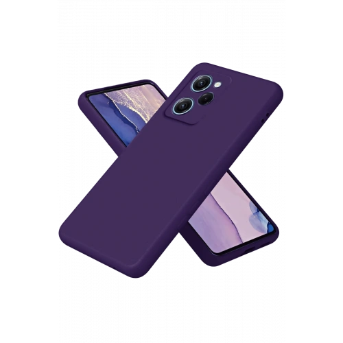 BFS  Xiaomi Poco X5 Pro 5G Nano içi Kadife Silikon - Mor