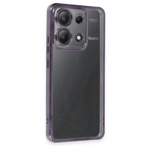 BFS  Xiaomi Poco X6 Kılıf  Lensli Silikon - Mor