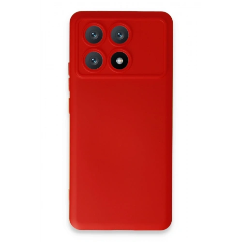 BFS  Xiaomi Poco X6 Pro Kılıf Nano içi Kadife Silikon - Kırmızı