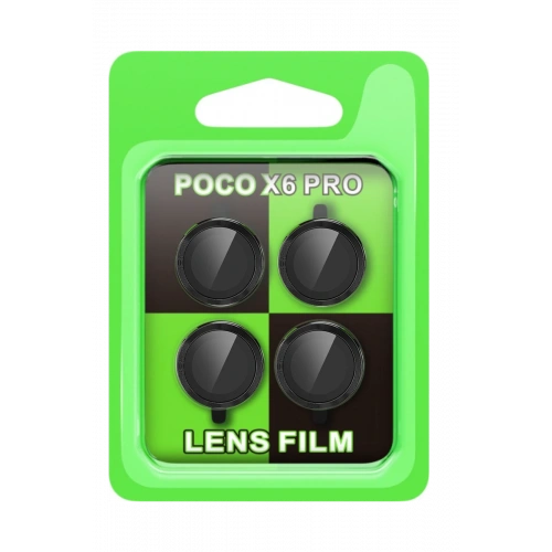 BFS  Xiaomi Poco X6 Pro Raze Metal Kamera Lens - Siyah