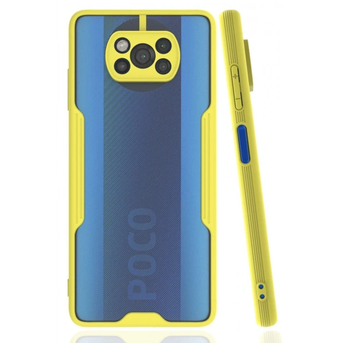 BFS  Xiaomi Pocophone X3 Kılıf Platin Silikon - Sarı