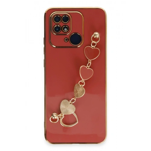 BFS  Xiaomi Redmi 10C Kılıf Esila Silikon - Kırmızı