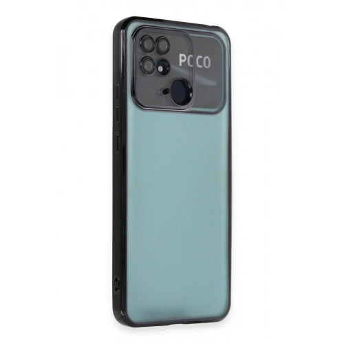 BFS  Xiaomi Redmi 10C Kılıf  Lensli Silikon - Siyah