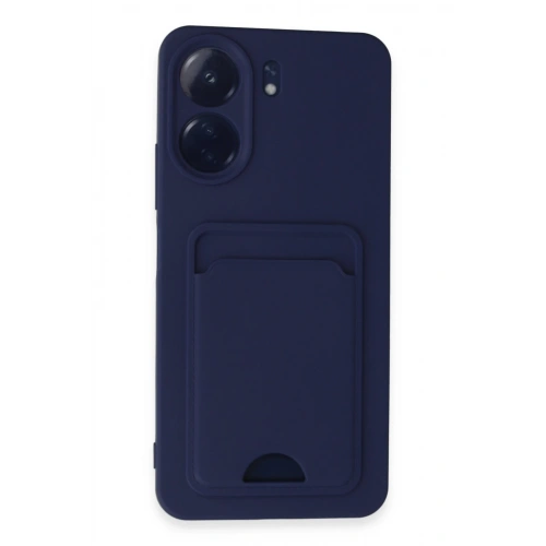 BFS  Xiaomi Redmi 13C Kılıf Kelvin Kartvizitli Silikon - Lacivert