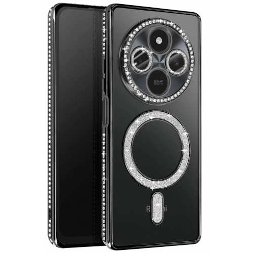 BFS  Xiaomi Redmi 14C Joke Simli Magneticsafe Kılıf - Siyah