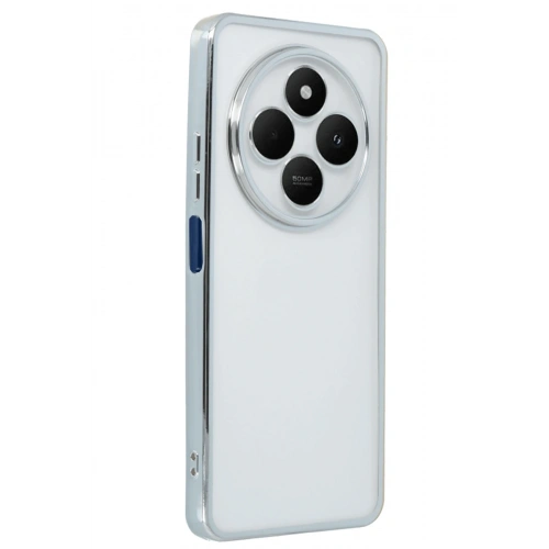 BFS  Xiaomi Redmi 14C Kılıf  Lensli Silikon - Gümüş