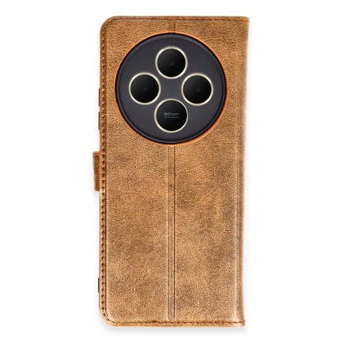 BFS  Xiaomi Redmi 14C Kılıf Trend S Plus Kapaklı Kılıf - Taba