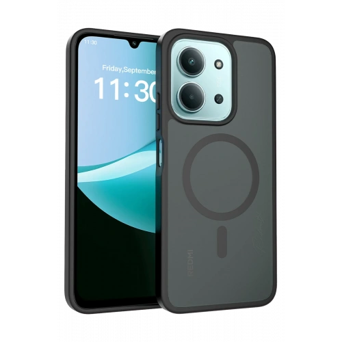 BFS  Xiaomi Redmi 15C 4G Jota Magsafe Kapak - Siyah