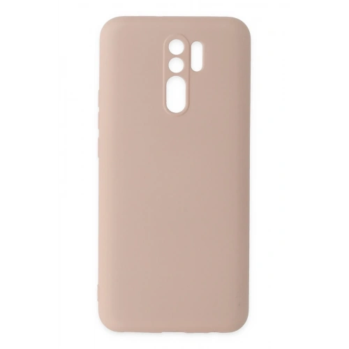 BFS  Xiaomi Redmi 9 Kılıf Nano içi Kadife Silikon - Pudra