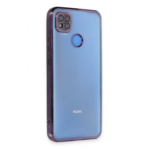 BFS  Xiaomi Redmi 9C Kılıf  Lensli Silikon - Mor
