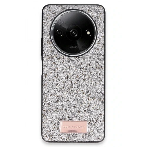 BFS  Xiaomi Redmi A3 4G Bright Simli Kapak - Gümüş