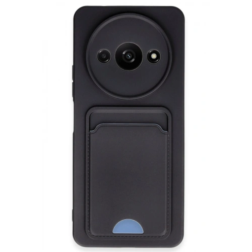 BFS  Xiaomi Redmi A3 4G Kılıf Kelvin Kartvizitli Silikon - Siyah