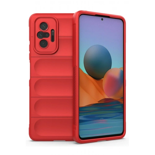 BFS  Xiaomi Redmi Note 10 Pro Kılıf Optimum Silikon - Kırmızı
