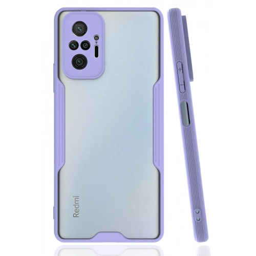 BFS  Xiaomi Redmi Note 10 Pro Kılıf Platin Silikon - Lila