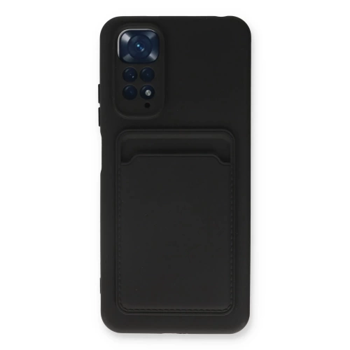 BFS Xiaomi Redmi Note 11 Kılıf Kelvin Kartvizitli Silikon - Siyah