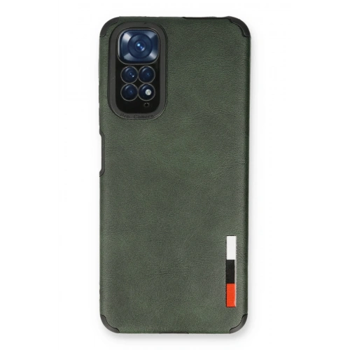 BFS  Xiaomi Redmi Note 11 Kılıf Loop Deri Silikon - Yeşil