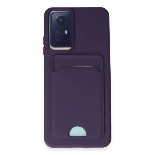 BFS  Xiaomi Redmi Note 11S Kılıf Kelvin Kartvizitli Silikon - Derin Mor