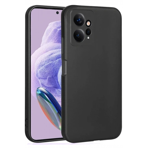 BFS  Xiaomi Redmi Note 12 4G Kılıf First Silikon - Siyah