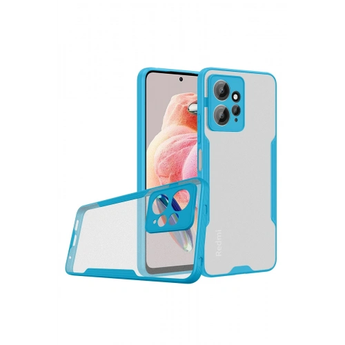 BFS  Xiaomi Redmi Note 12 4G Kılıf Platin Silikon - Mavi