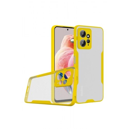 BFS  Xiaomi Redmi Note 12 4G Kılıf Platin Silikon - Sarı