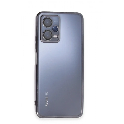 BFS  Xiaomi Redmi Note 12 5G Kılıf  Lensli Silikon - Siyah