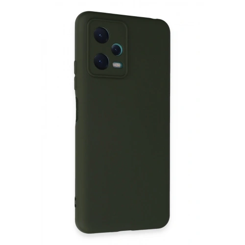 BFS  Xiaomi Redmi Note 12 5G Kılıf Nano içi Kadife Silikon - Koyu Yeşil