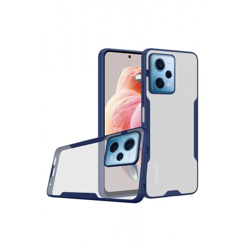 BFS  Xiaomi Redmi Note 12 5G Kılıf Platin Silikon - Lacivert