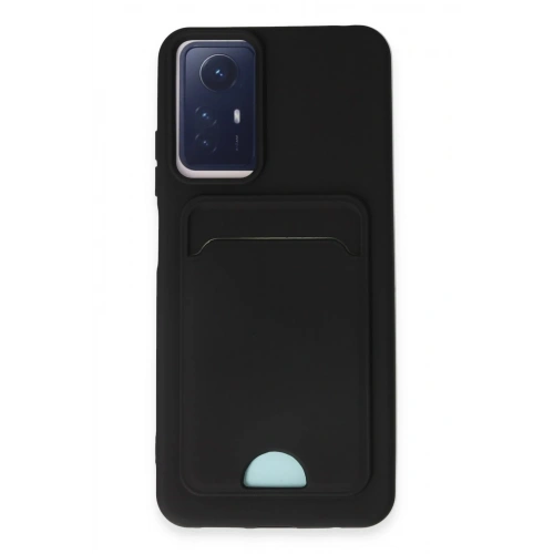 BFS  Xiaomi Redmi Note 12S Kılıf Kelvin Kartvizitli Silikon - Siyah