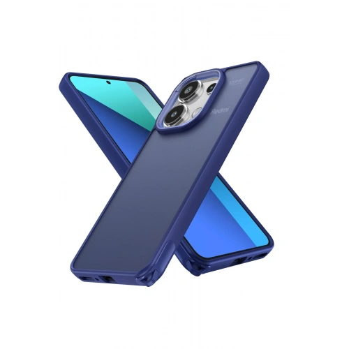 BFS  Xiaomi Redmi Note 13 Pro 4G Kılıf Elegant Kapak - Lacivert