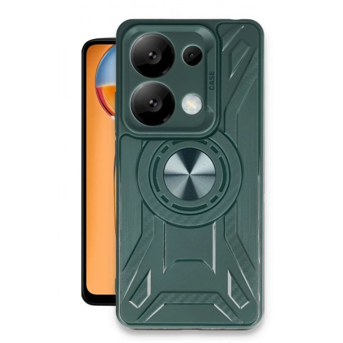 BFS  Xiaomi Redmi Note 13 Pro 4G Kılıf Lincoln Silikon - Koyu Yeşil