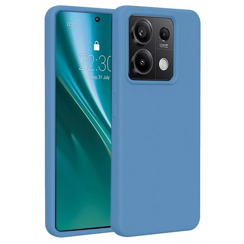 BFS  Xiaomi Redmi Note 13 Pro 5G Kılıf First Silikon - Mavi