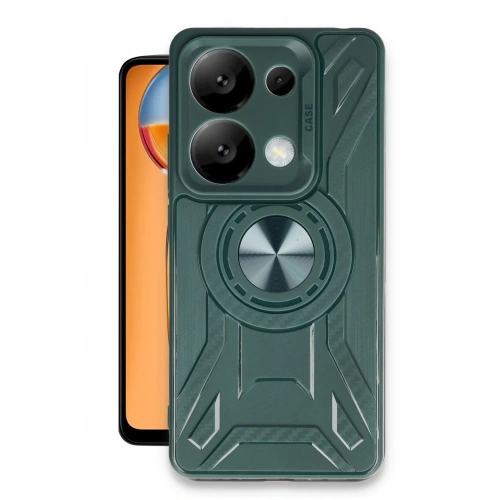 BFS  Xiaomi Redmi Note 13 Pro 5G Kılıf Lincoln Silikon - Koyu Yeşil