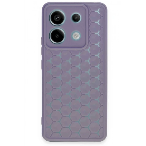 BFS  Xiaomi Redmi Note 13 Pro 5G Kılıf Petek Silikon Kapak - Lila