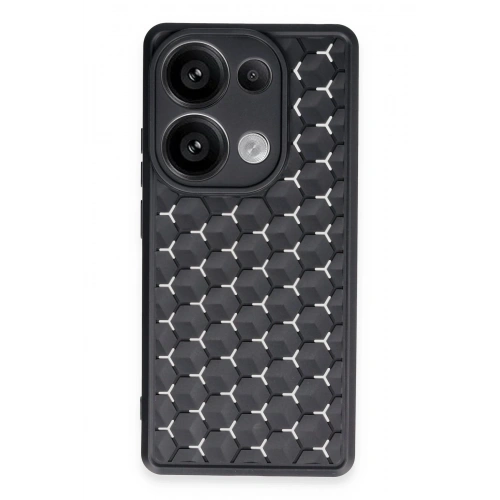 BFS  Xiaomi Redmi Note 13 Pro 5G Kılıf Petek Silikon Kapak - Siyah