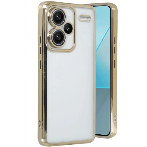 BFS  Xiaomi Redmi Note 13 Pro Plus Kılıf  Lensli Silikon - Gold