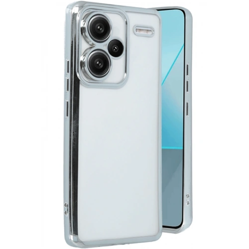 BFS  Xiaomi Redmi Note 13 Pro Plus Kılıf  Lensli Silikon - Gümüş