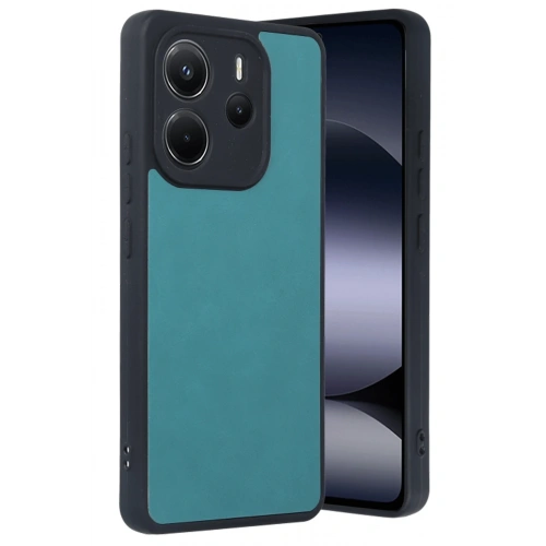 BFS  Xiaomi Redmi Note 14 4G Kılıf Aras Deri Kapak - Açık Yeşil