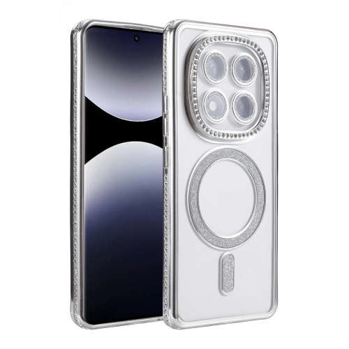 BFS Xiaomi Redmi Note 14 Pro 4G Joke Simli Magneticsafe Kılıf - Gümüş