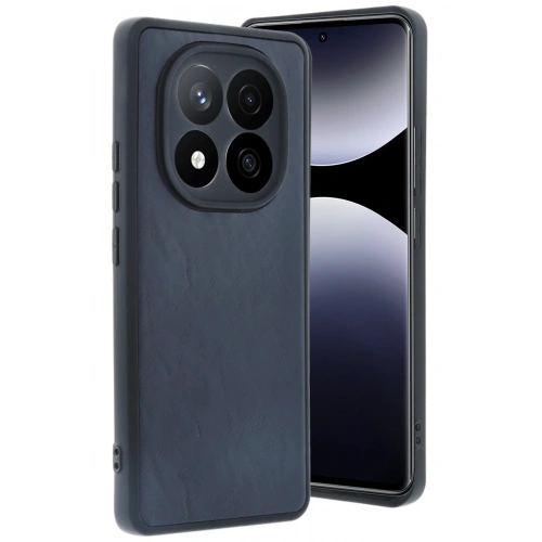 BFS  Xiaomi Redmi Note 14 Pro 4G Kılıf Aras Deri Kapak - Lacivert